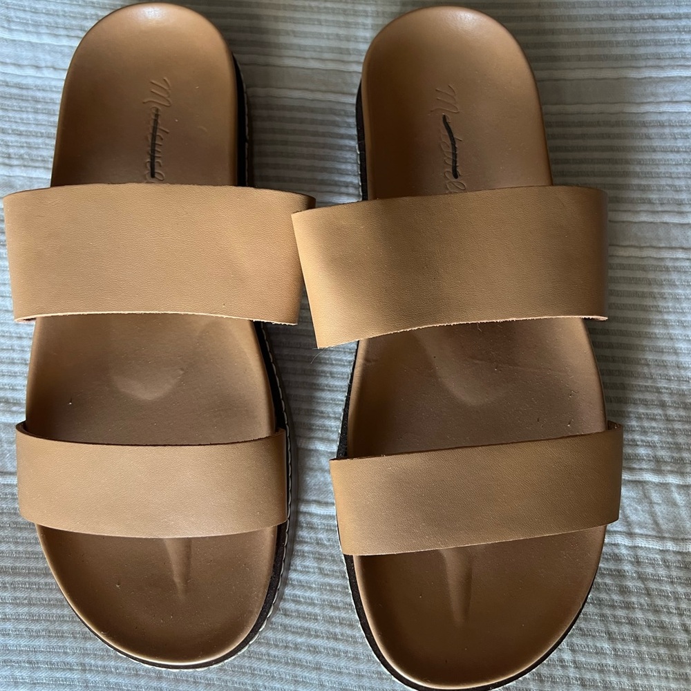 Madewell leather slide sandals - Picture 6 of 9